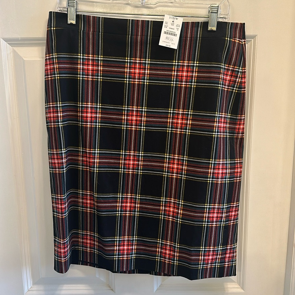 J. Crew plaid skirt - size 10, NWT